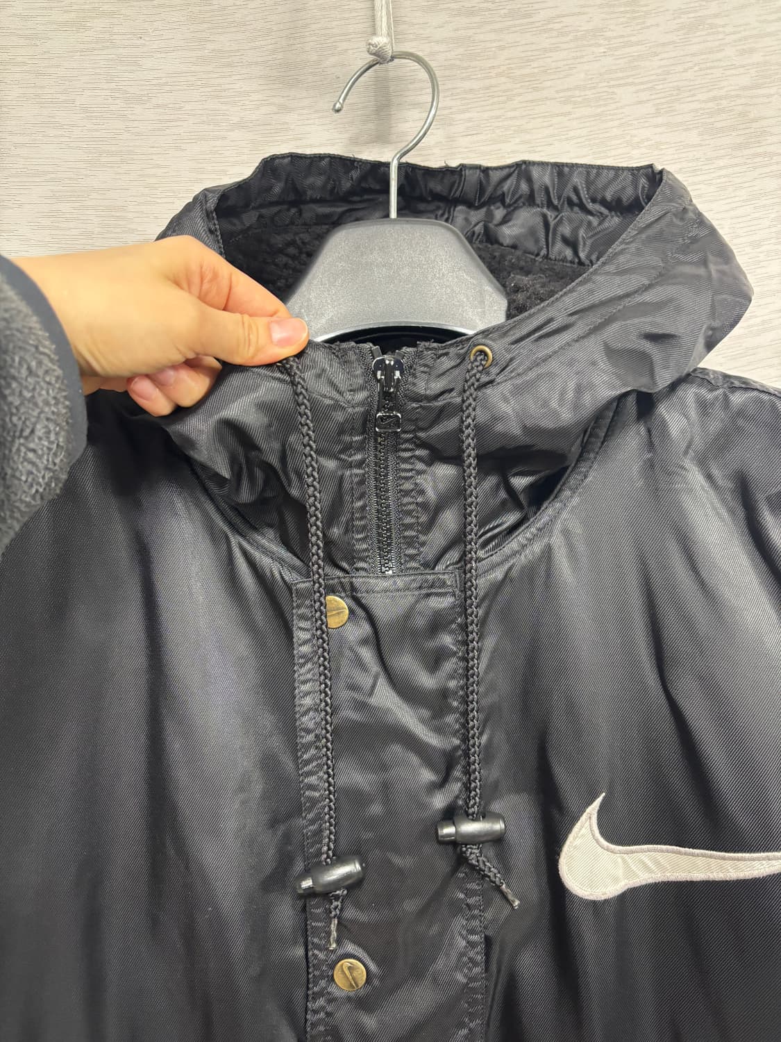 올드 나이키 빅 스우시 쉐르파 벤치 사이드라인 코트 100 상품이미지2