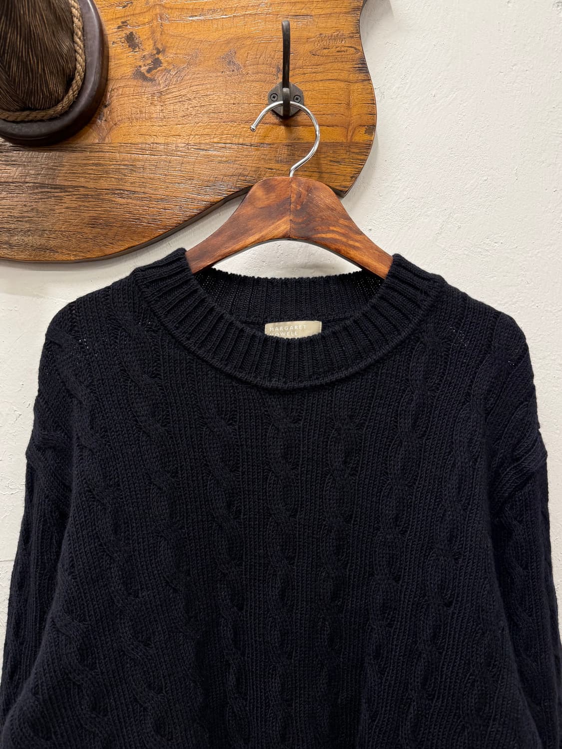 66) MARGARET HOWELL Cable Knit Crewneck  상품이미지1