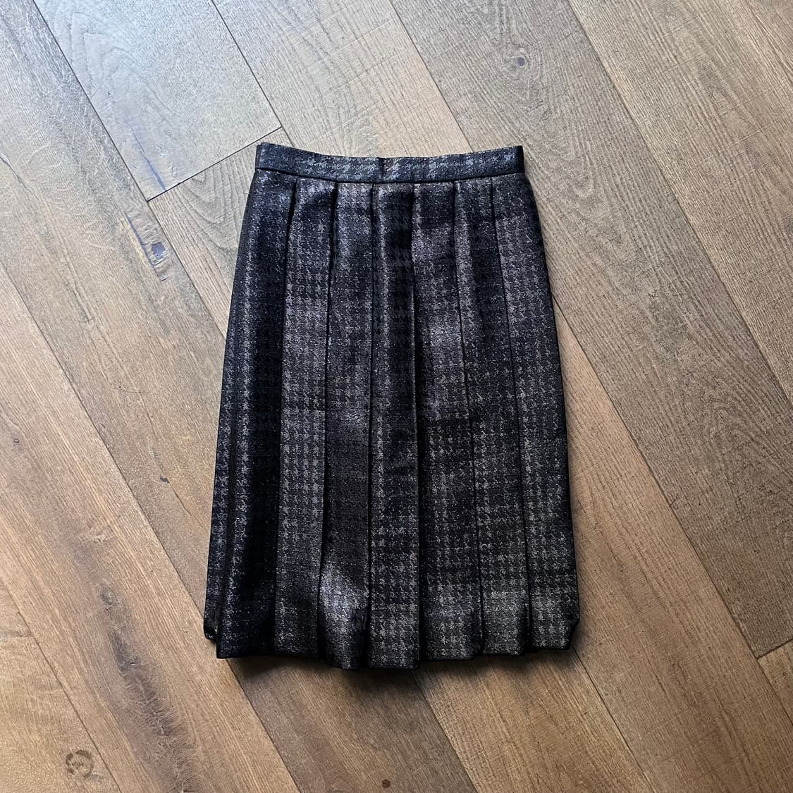 90's Glitter Hound Tooth Pattern Skirt 상품이미지8