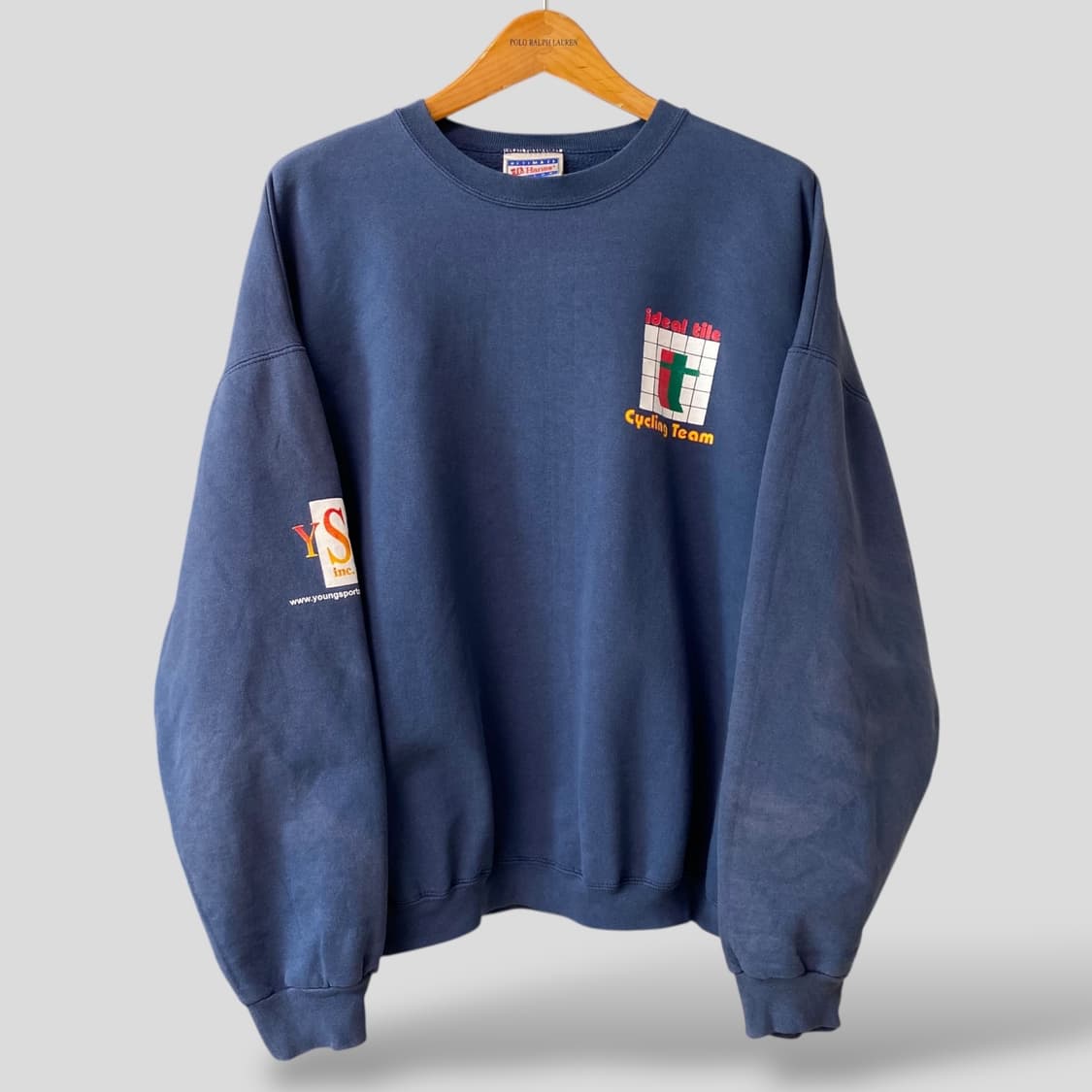 (XL)빈티지 헤인즈 Cycling Team 스웨트셔츠 맨투맨 상품이미지1