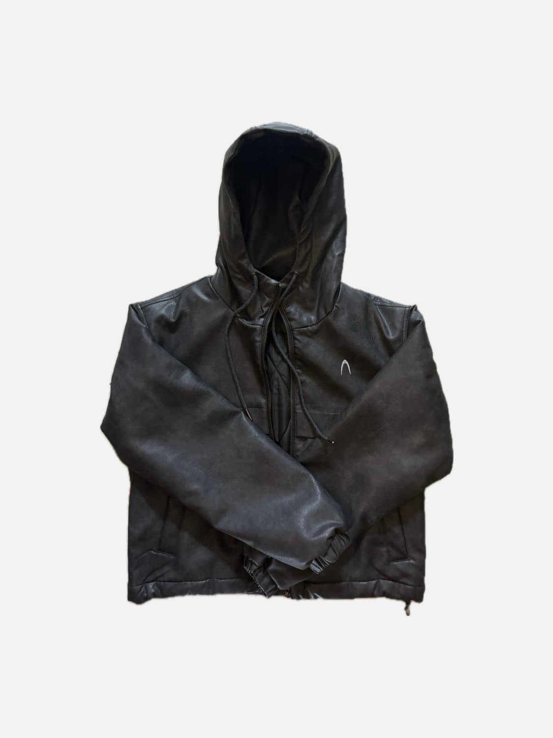 아캄 Leather Puffer Jacket (Black) 1 상품이미지2