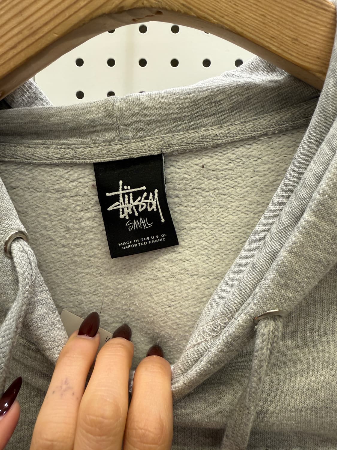 스투시 베이직 로고 후드티 U1415 상품이미지5