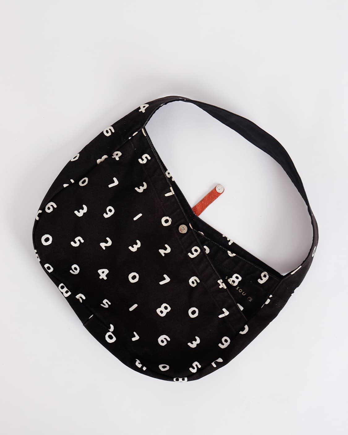 [SOU・SOU] 넘버링 텍스타일 하프 문 숄더백 상품이미지8