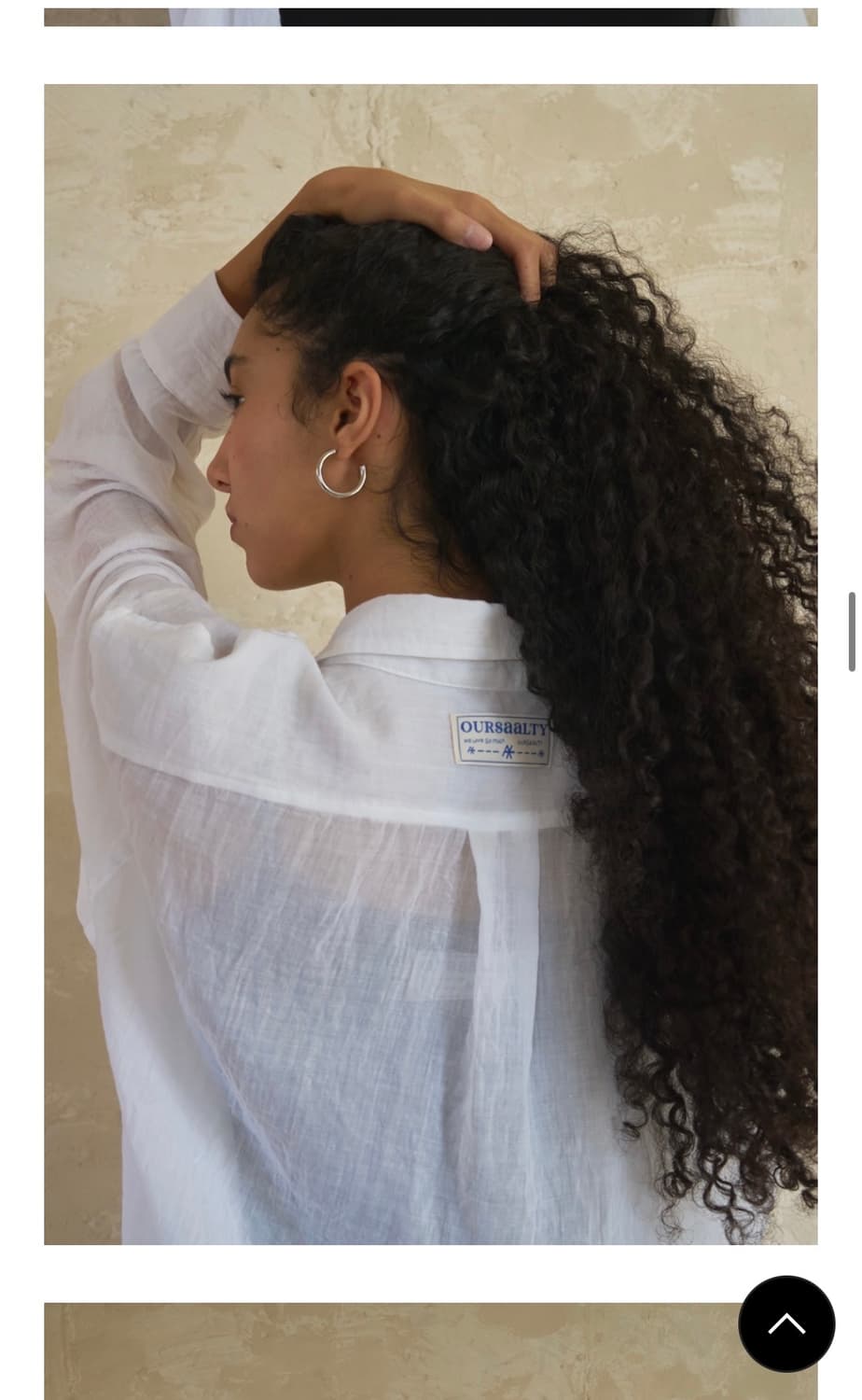 아우어솔티 Gauze Dyed Shirt White 상품이미지4