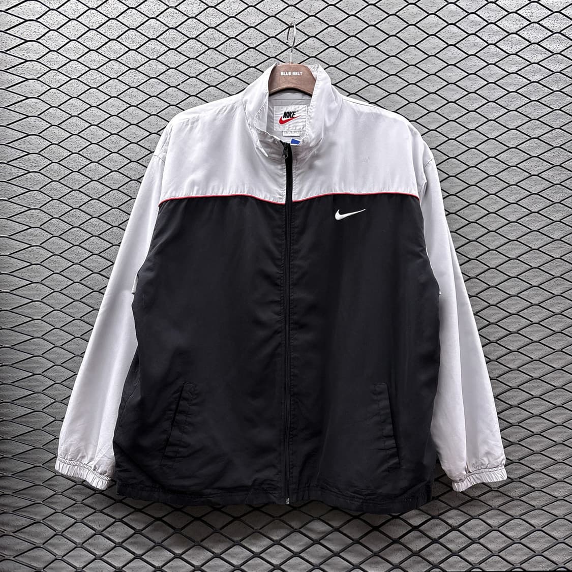 나이키 레이싱 모티브 트랙자켓 컬러블럭 스티치 디테일 그레이 상품이미지2