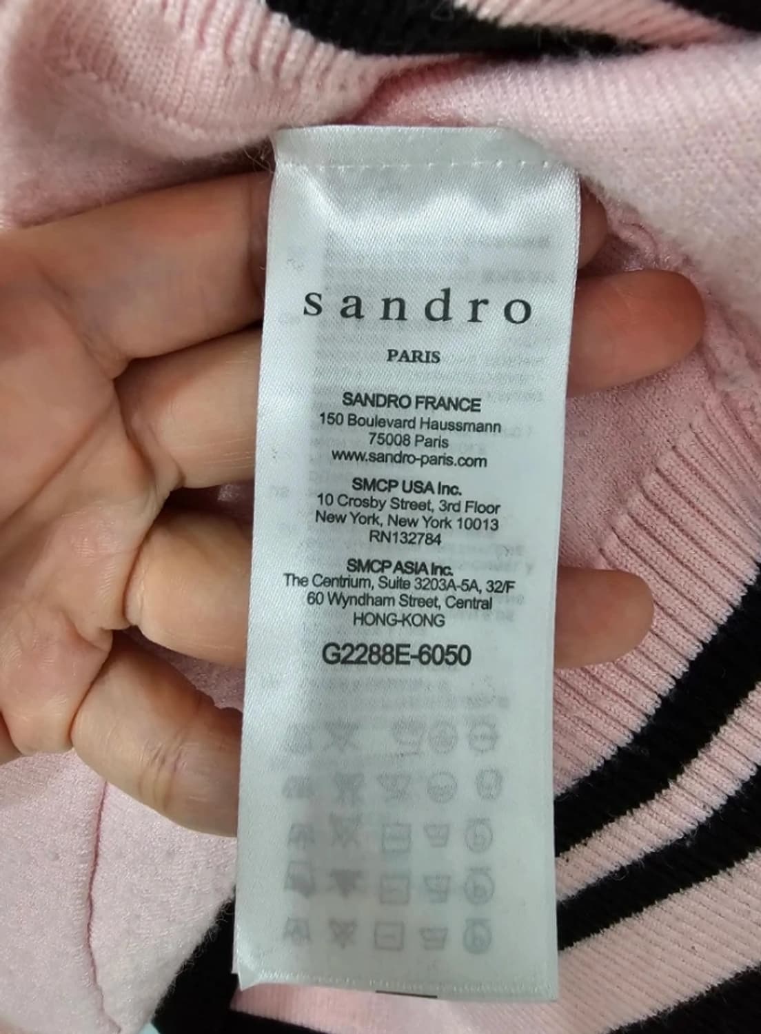 SANDRO 산드로 핑크 가디건 블라우스 F 상품이미지8