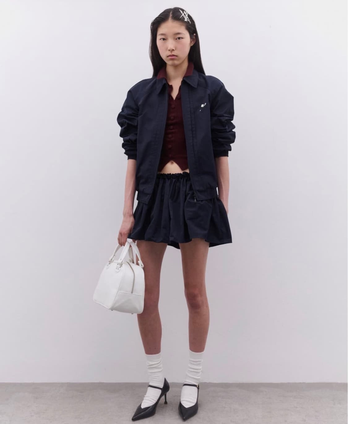 (8,10) 슈슈통 턱 디테일 스포츠 자켓 25FW 상품이미지5