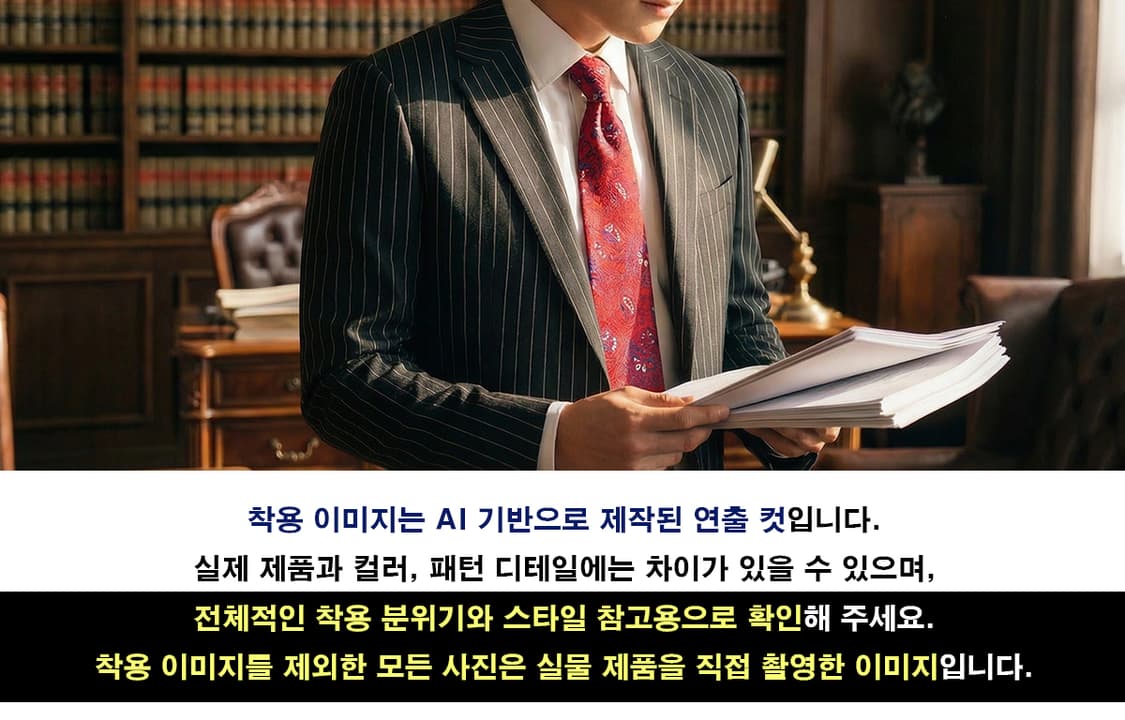 턴불앤아서 실크 레드 페이즐리 자카드 넥타이 9.5cm A+등급 K196 상품이미지3