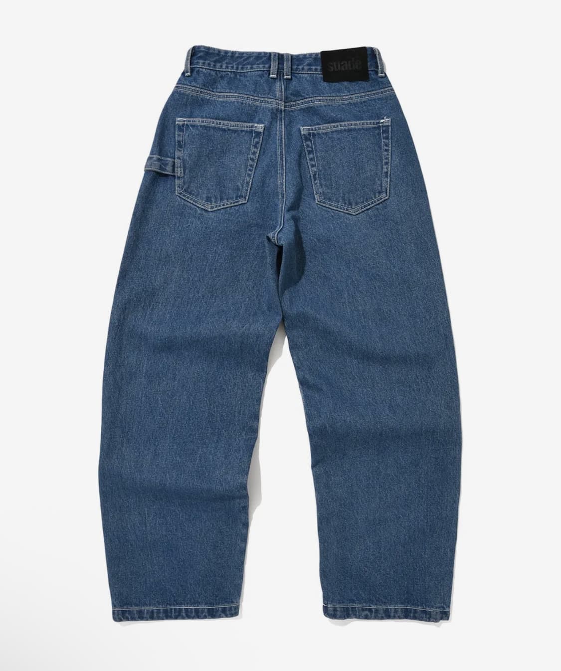 스웨이드 SUADE 블루 배기진 데님 팬츠 정바지 S 상품이미지4