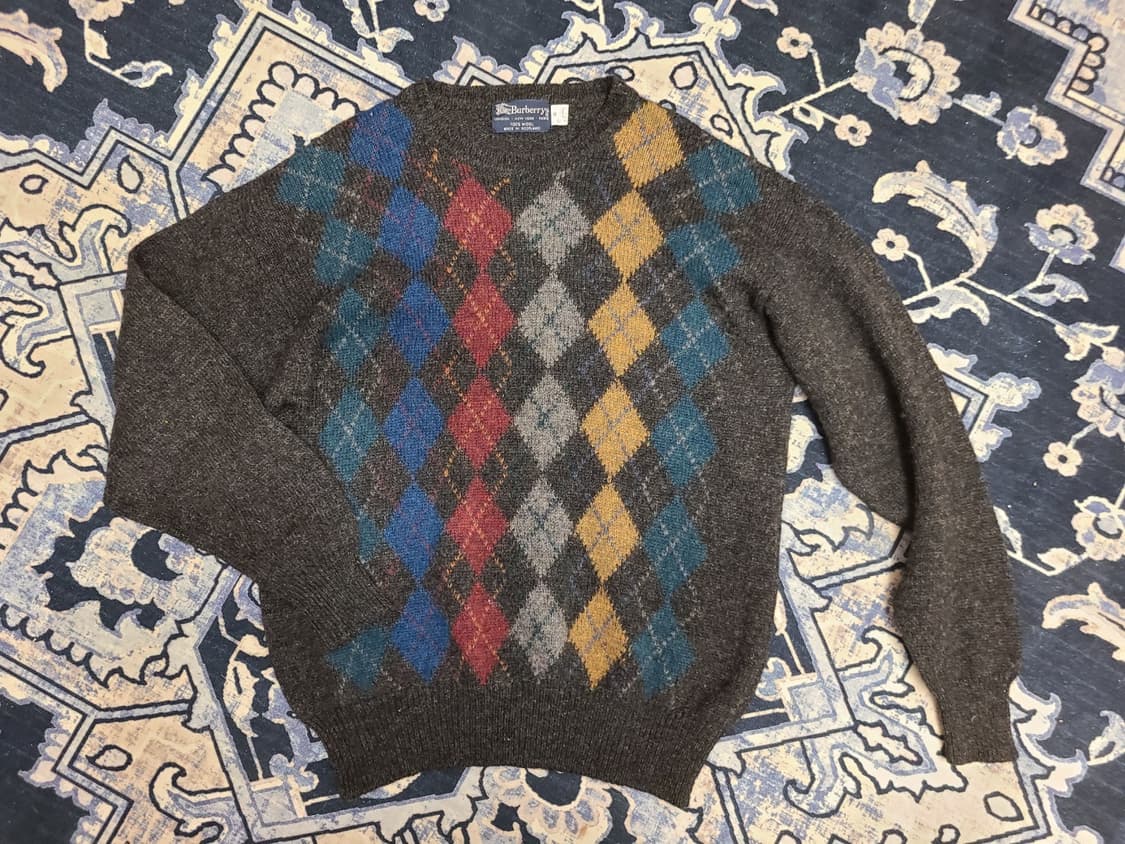 버버리 80’S 니트 상품이미지1
