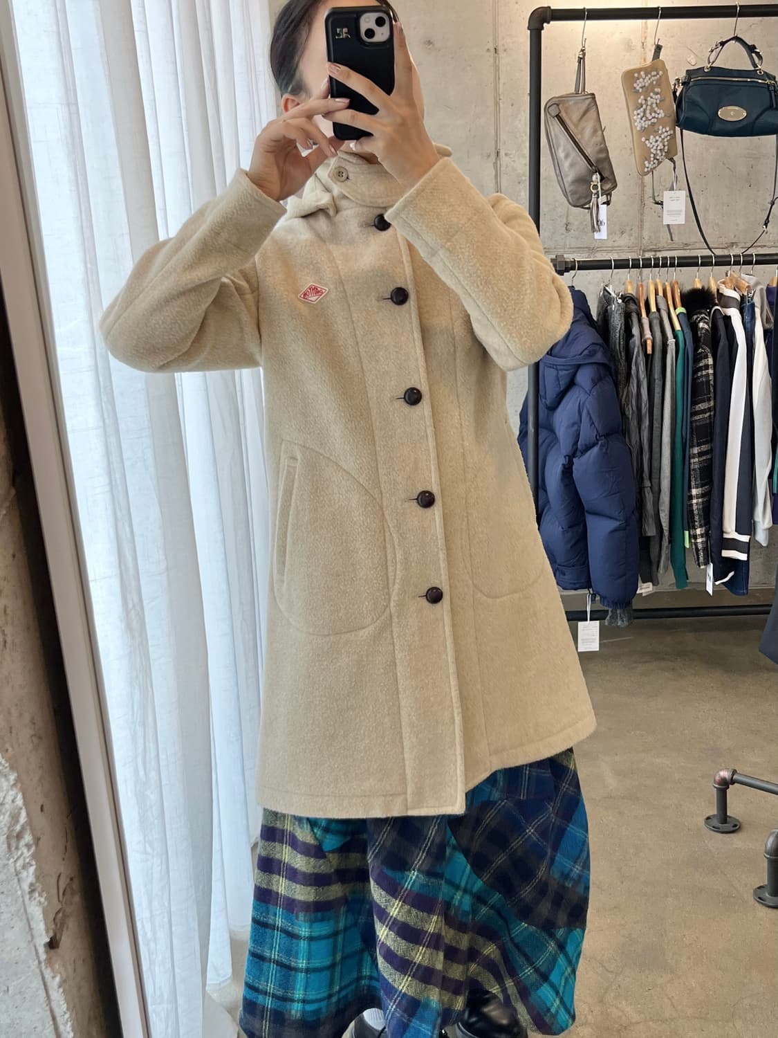 DANTON 롱 울코트 크림베이지 상품이미지3