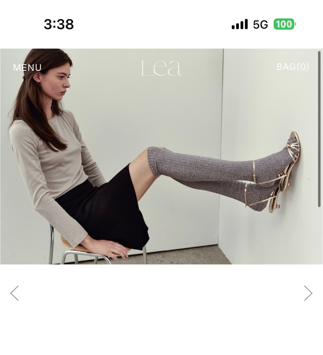Lea pieton strap sandals gold 240 (새 제품) 상품이미지5