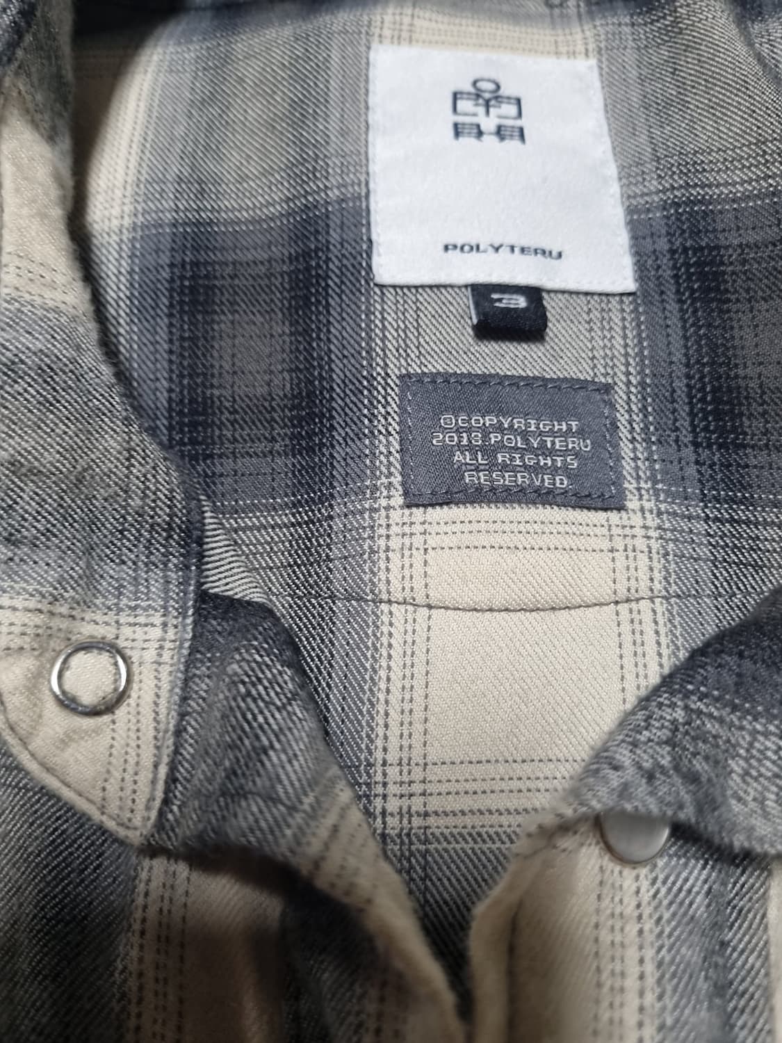 [3]폴리테루 loosed check shirt western 상품이미지4