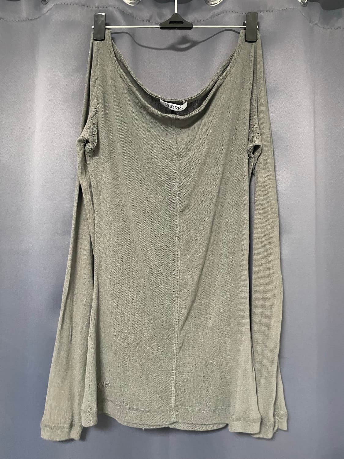 세릭 see-through round top / dark gray 상품이미지4