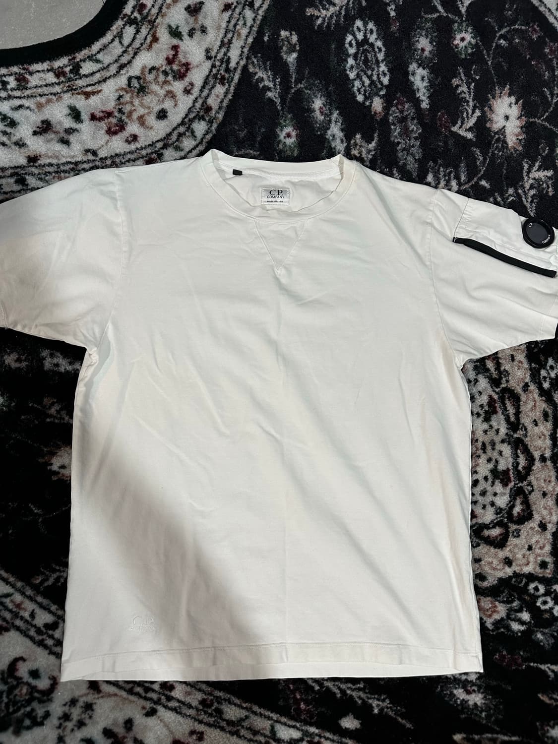 C.P. Company 화이트 반팔 티셔츠 상품이미지1