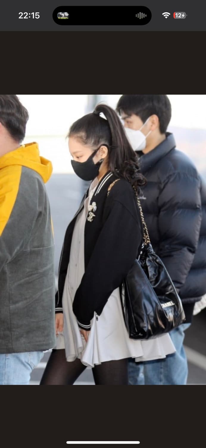 제니 착용 유킴 항공점퍼 언발란스 봄버  상품이미지2
