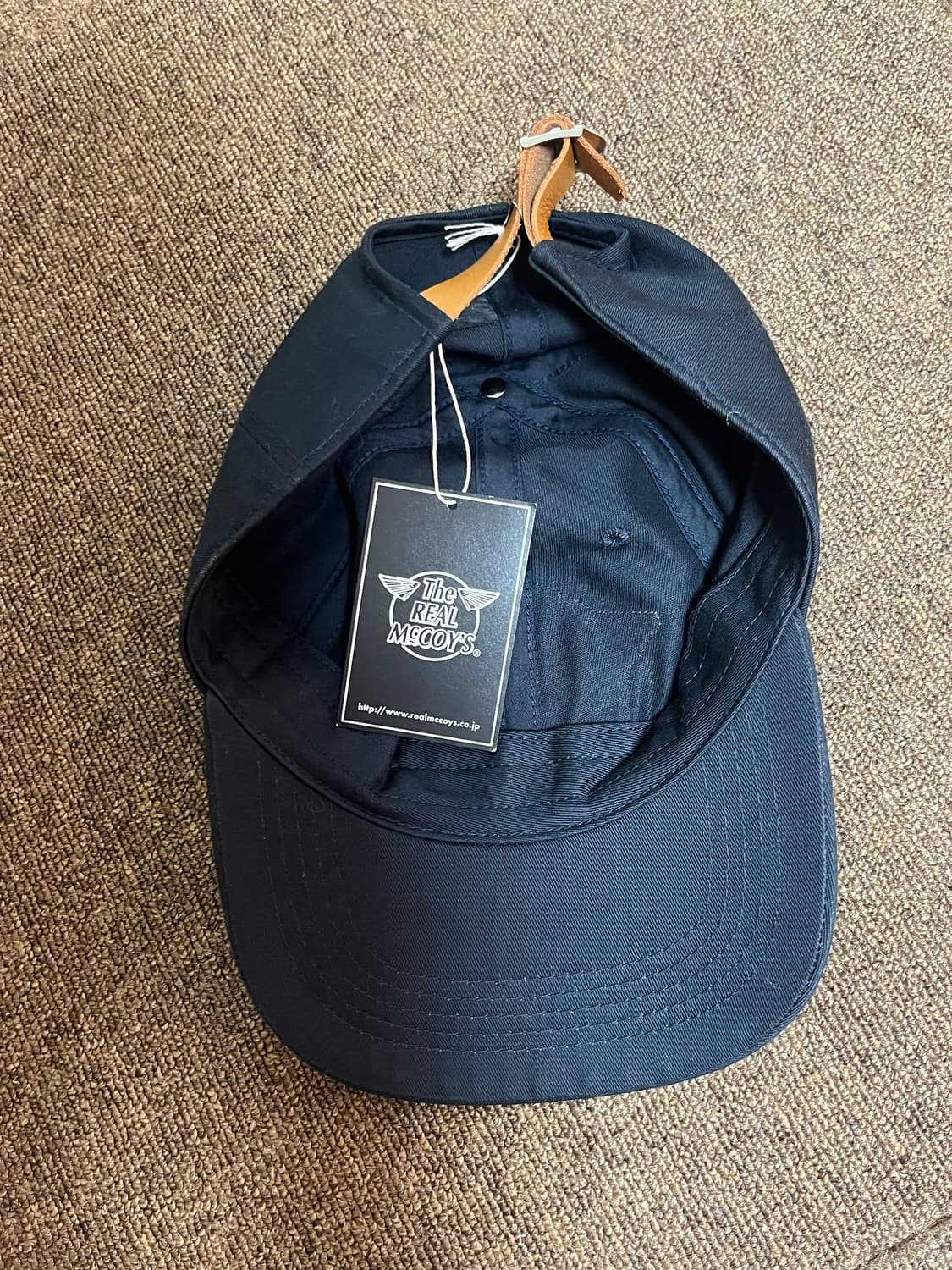 THE REAL McCOY'S LOGO BASEBALL CAP NAVY 상품이미지4