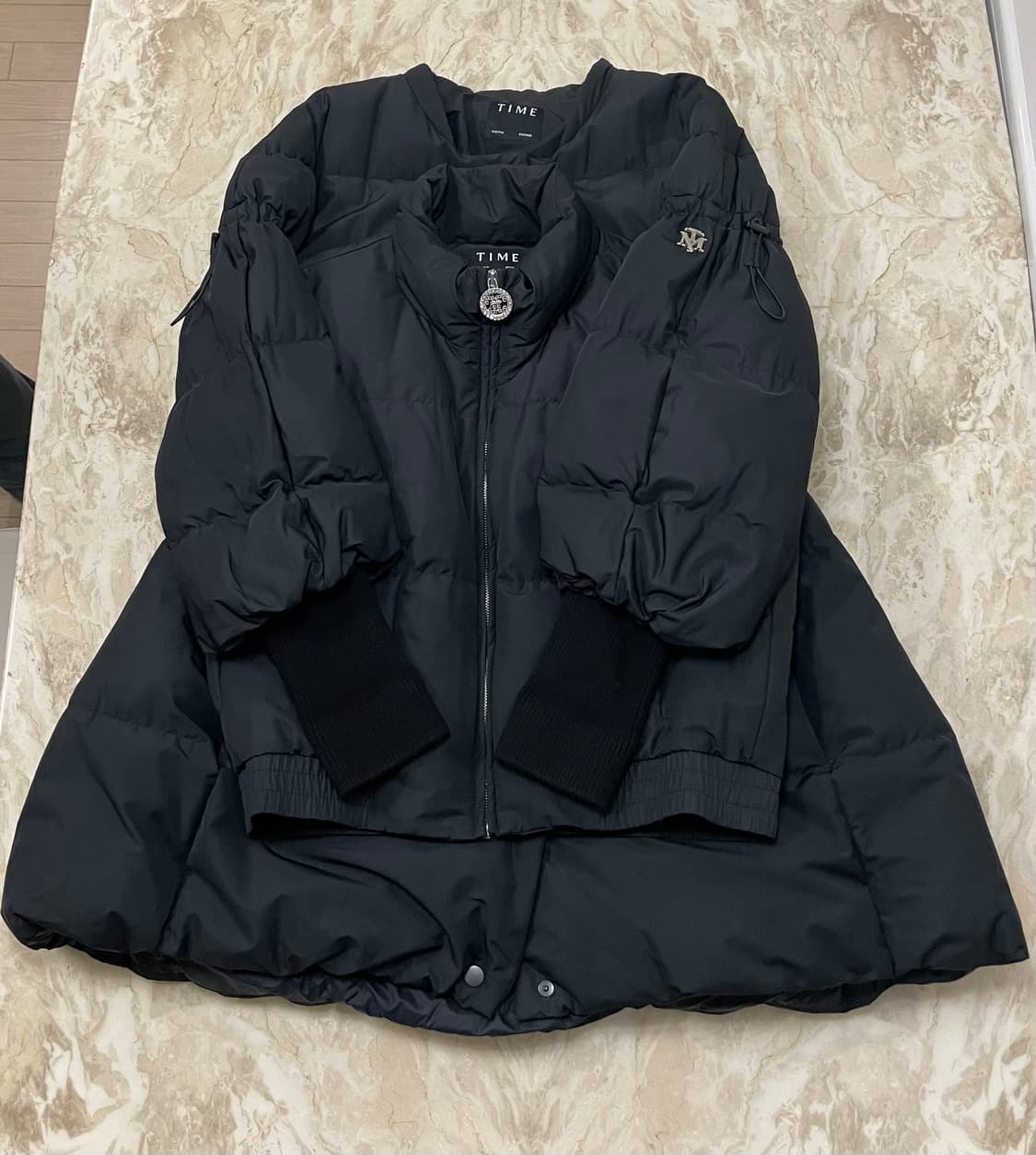 TIME 타임 블랙 구스다운패딩 상품이미지1