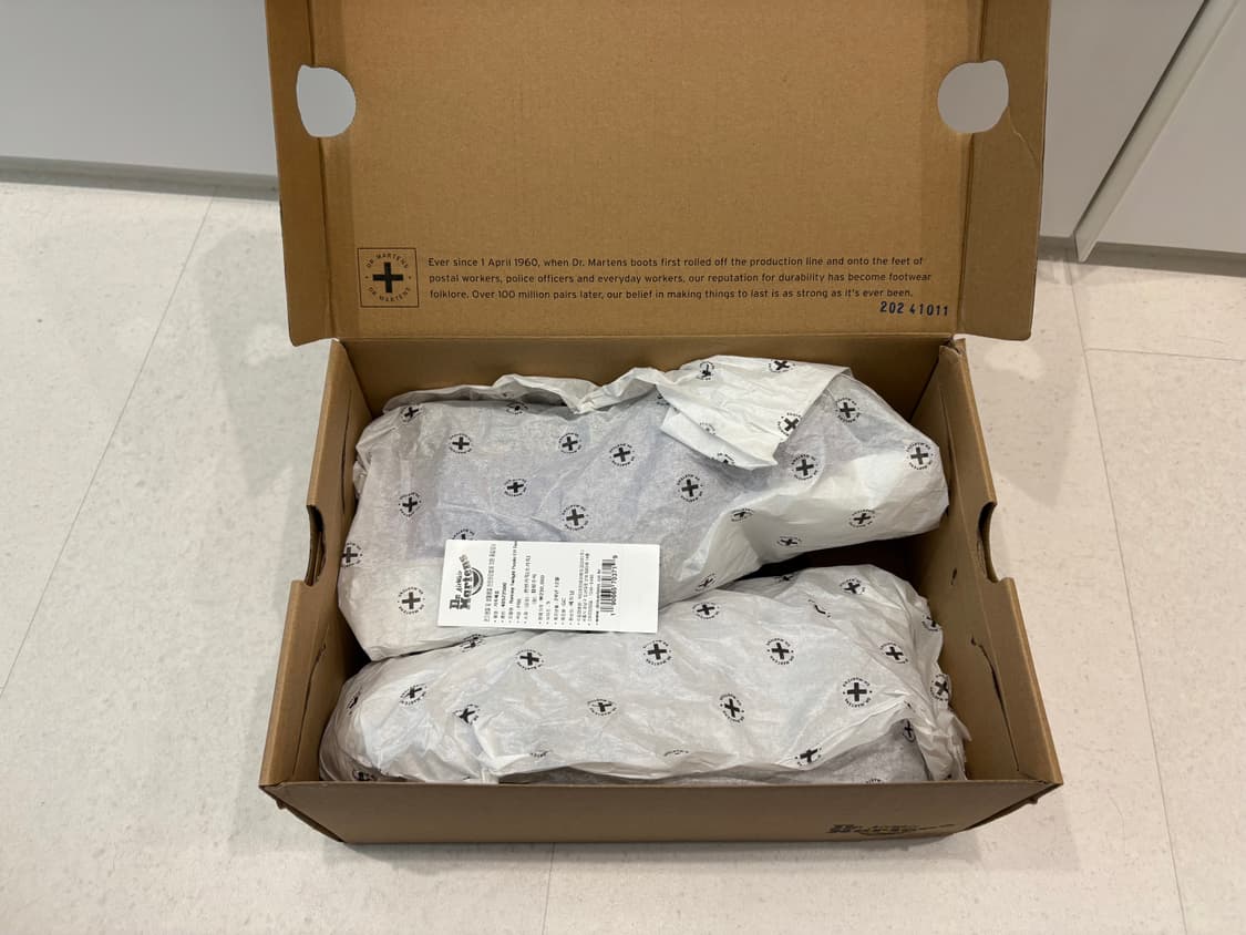 닥터마틴 램지 스웨이드 남여 공용 더비 슈즈 바이올렛 240사이즈 상품이미지5