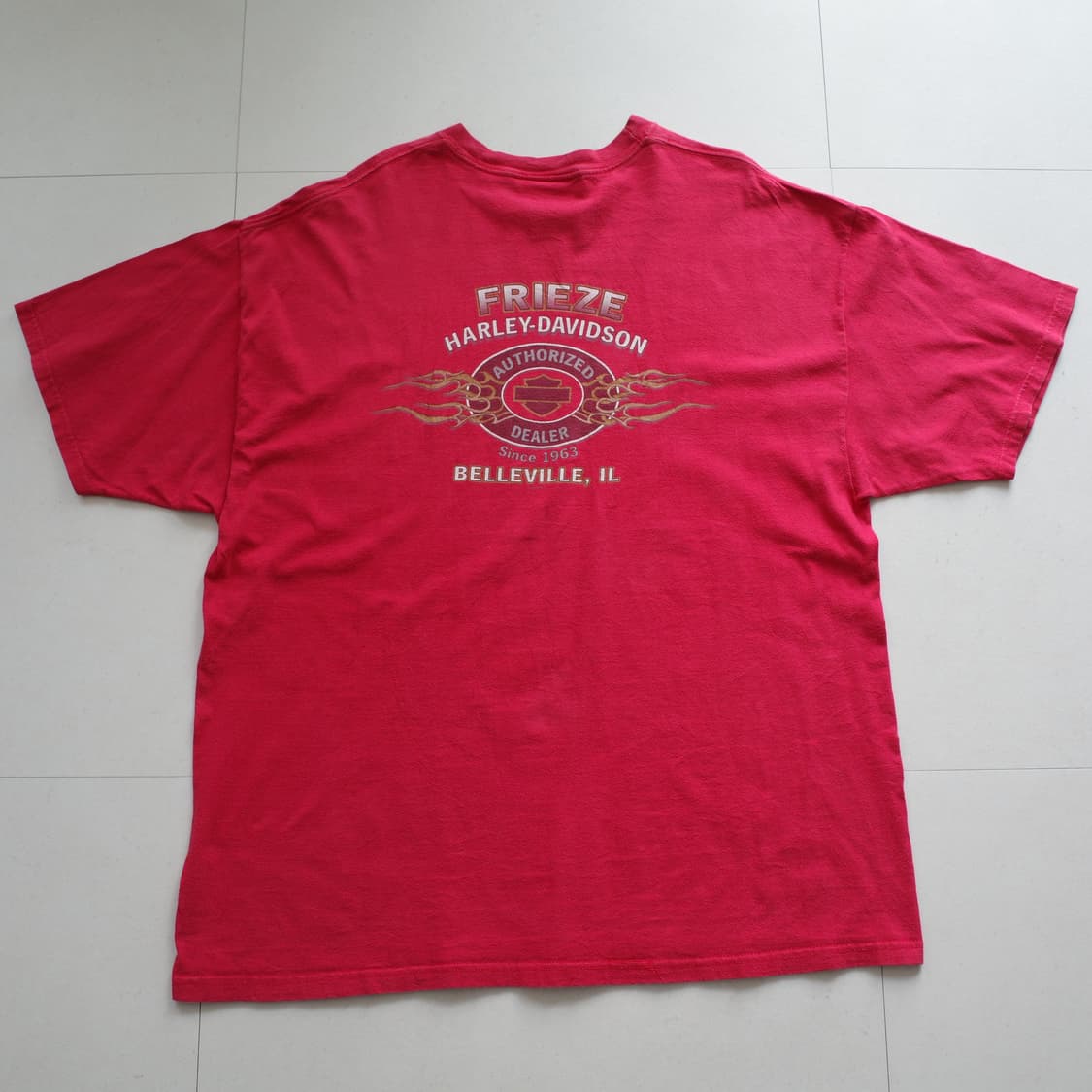 00s 할리데이비슨 MADE IN USA 프린팅 반팔티 2XL 상품이미지6