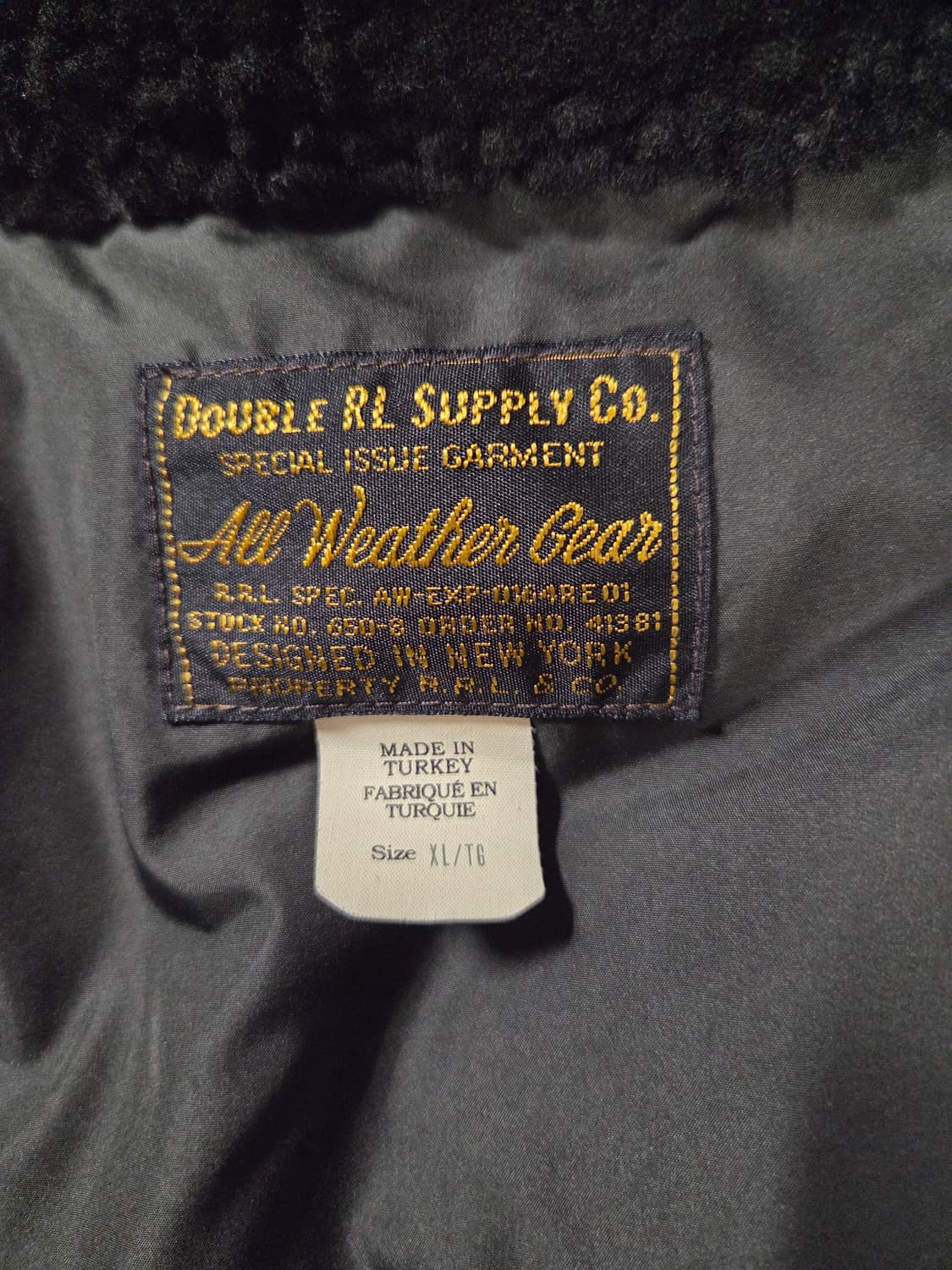 RRL 더블알엘 시얼링 칼라 레더 요크 자켓 XL 상품이미지6