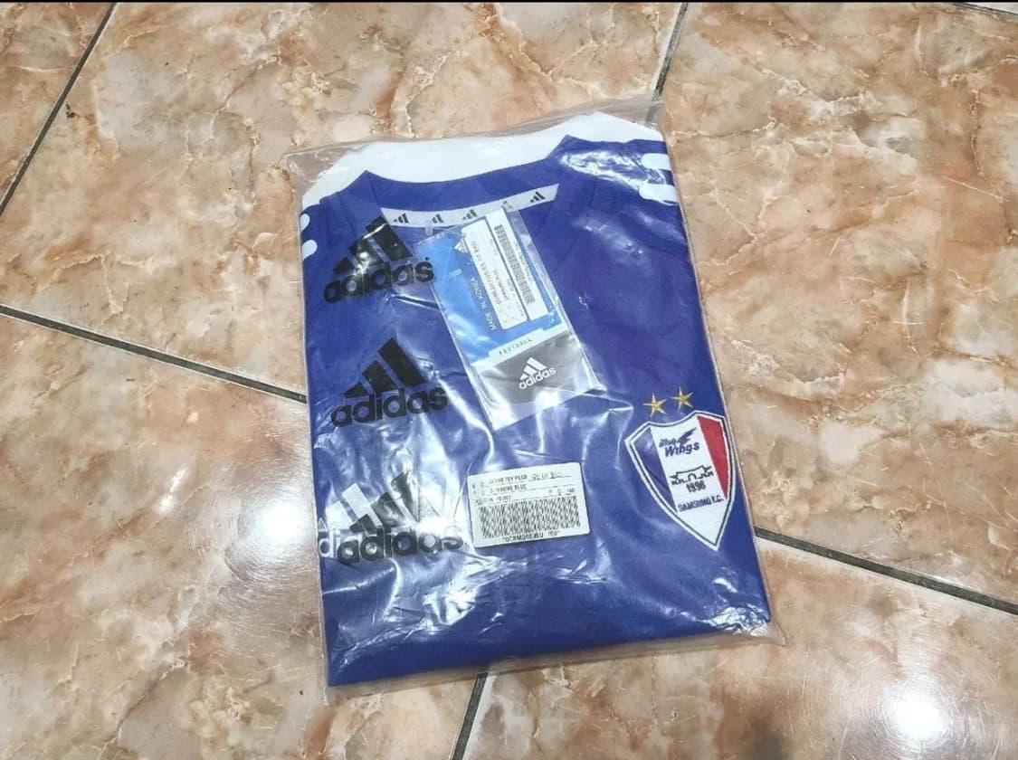 아디다스 2002 수원삼성 블루윙스 올드레플 축구져지 (미개봉) 상품이미지1