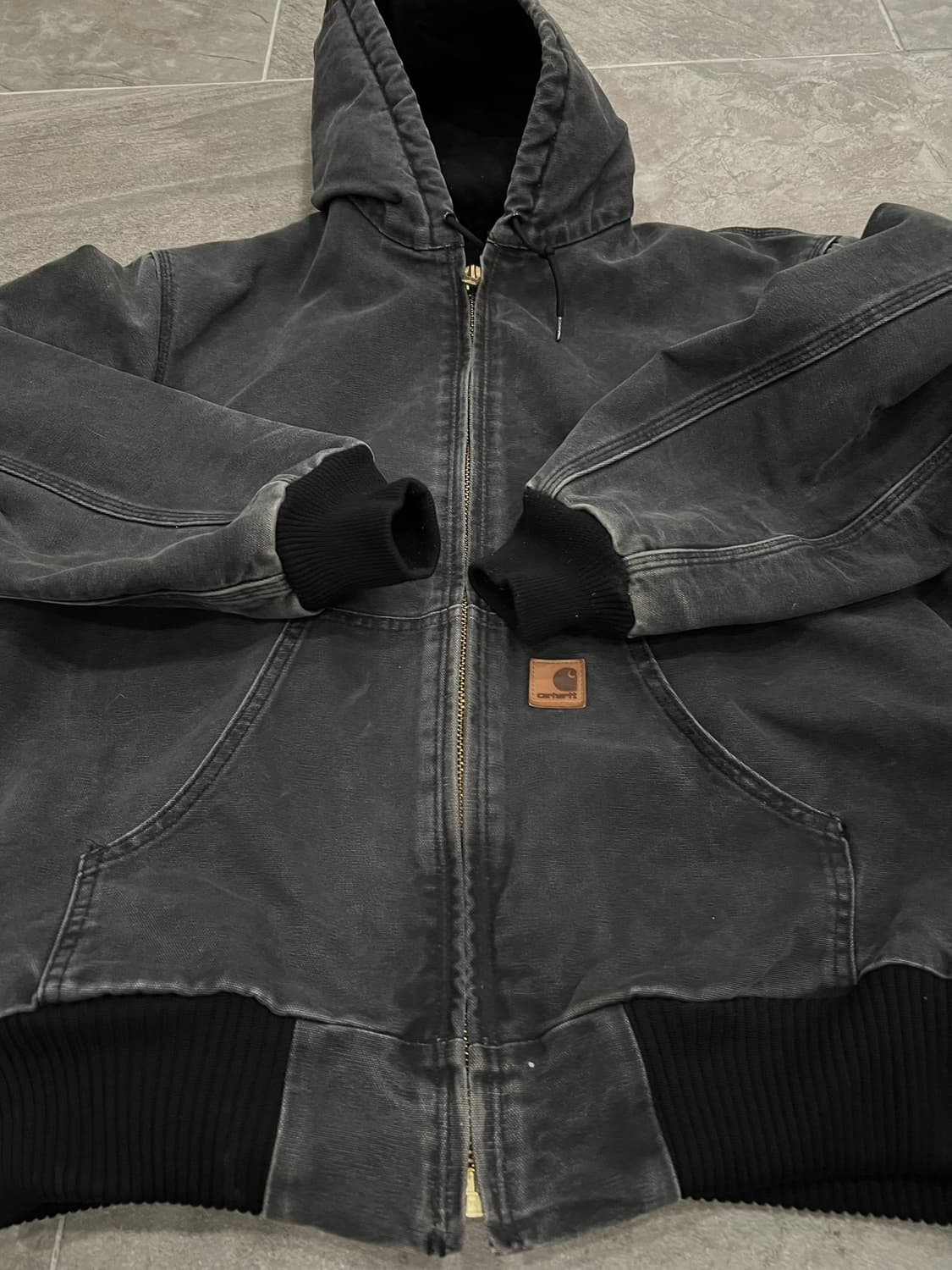 (M) 칼하트 후드 덕 액티브 자켓 J130 BLK 블랙 상품이미지7