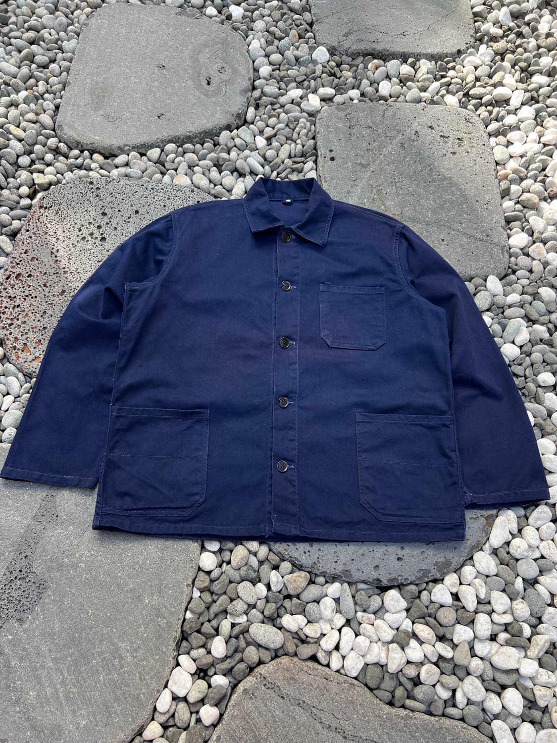 OLD VINTAGE DARK PURPLE NAVY 프렌치워크자켓 상품이미지1