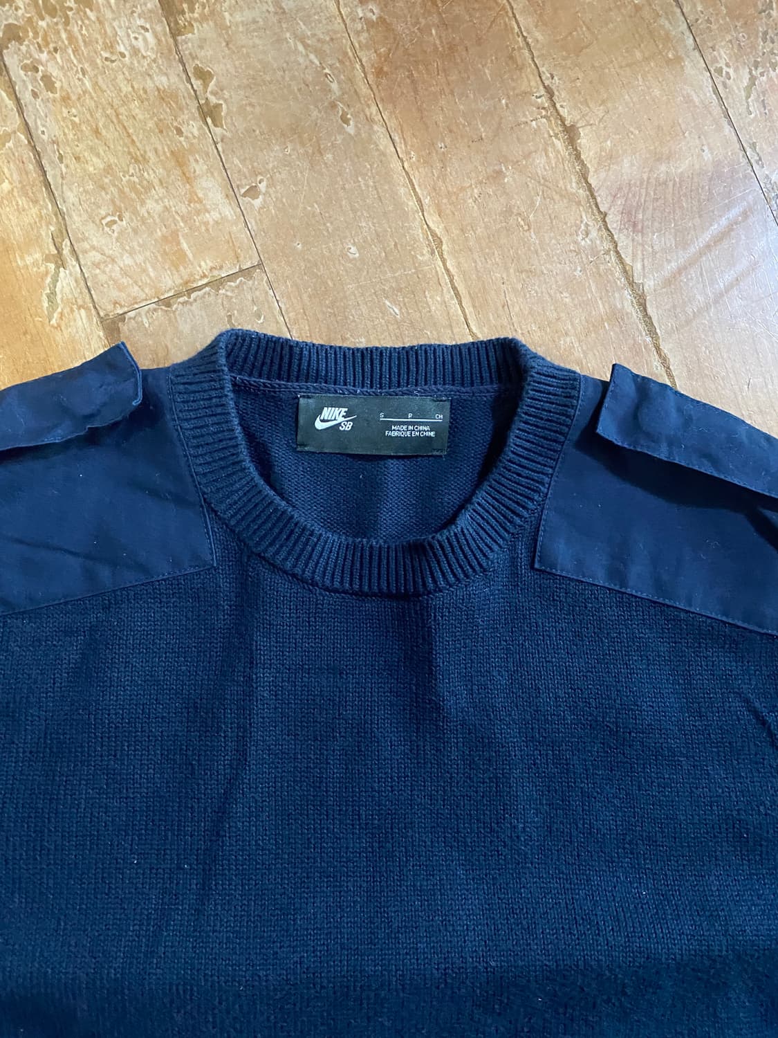 나이키 밀리터리 스타일 SB 네이비 니트 국내100 상품이미지2