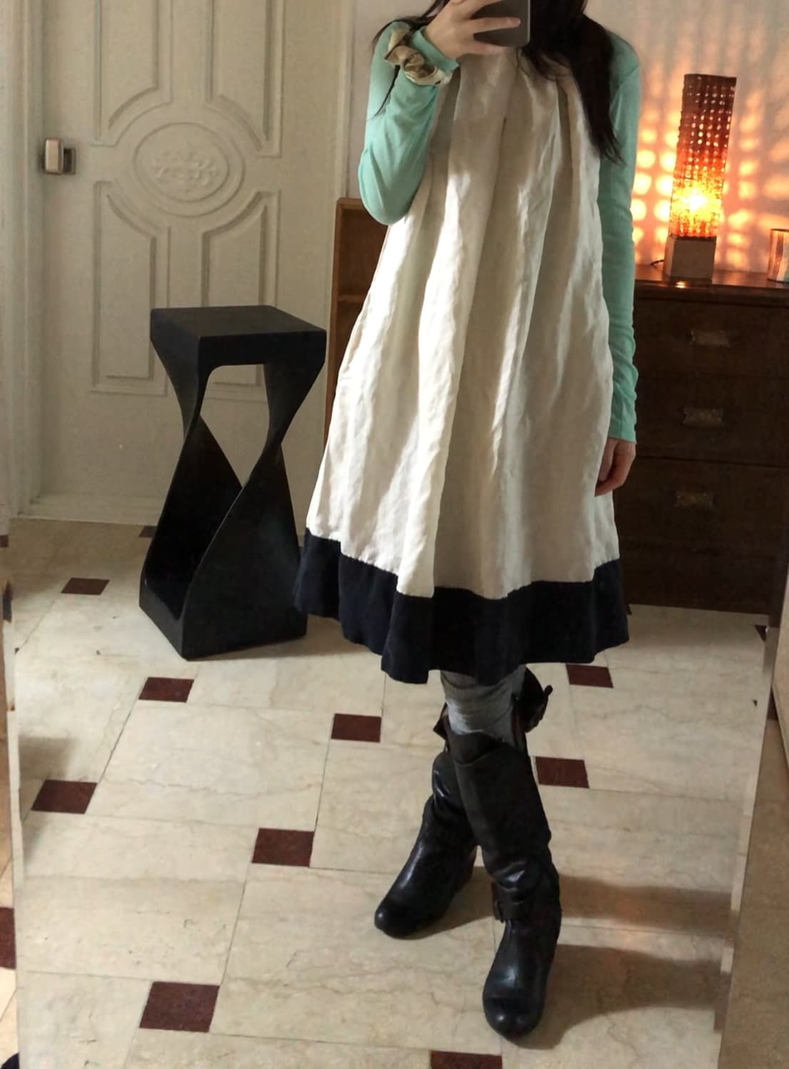 [직수입] 빈티지 리넨 슬리브리스 드레스 상품이미지1