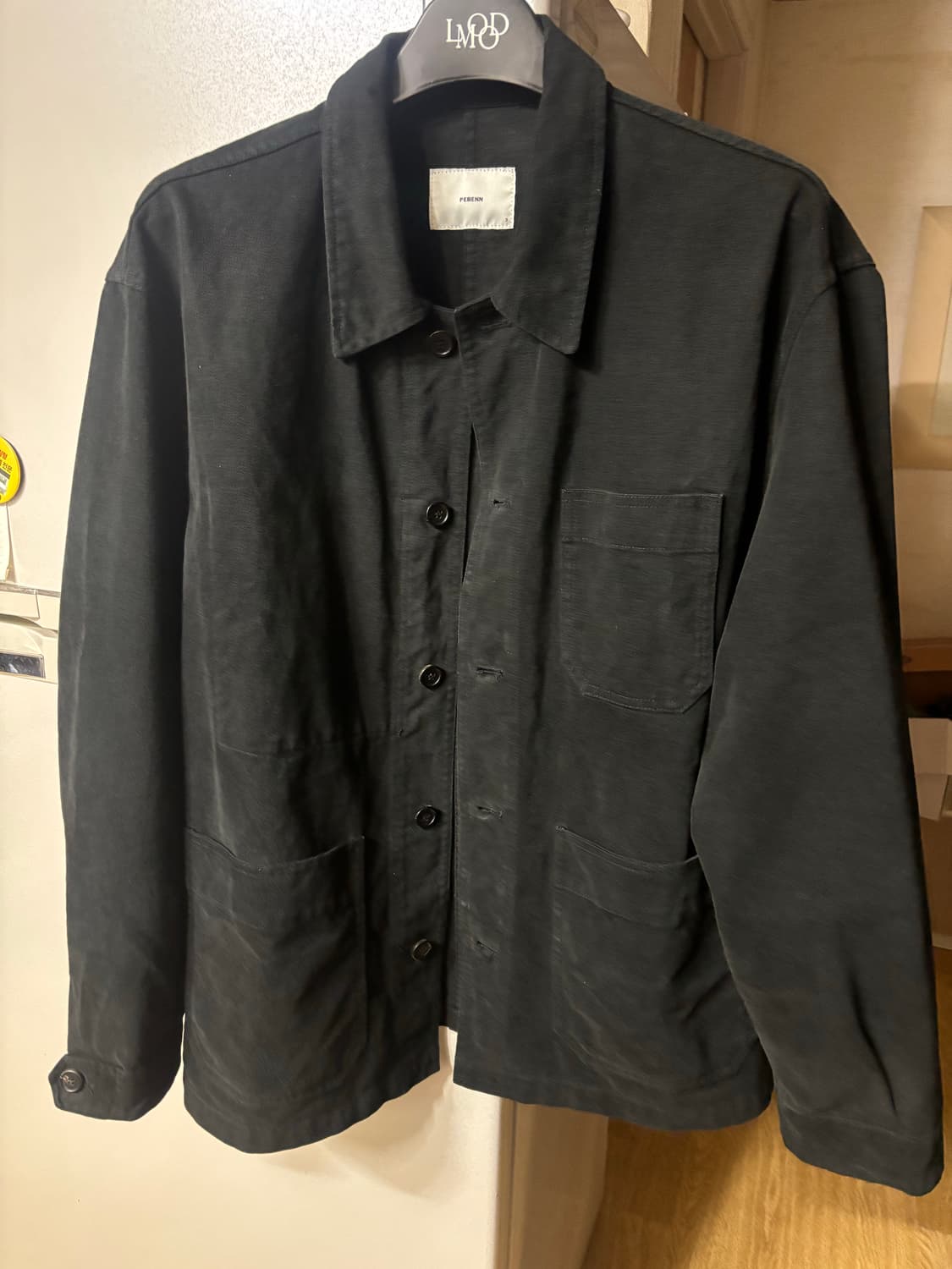 퍼렌 / 몰스킨 프렌치 워크 자켓 블랙 / 3 상품이미지4