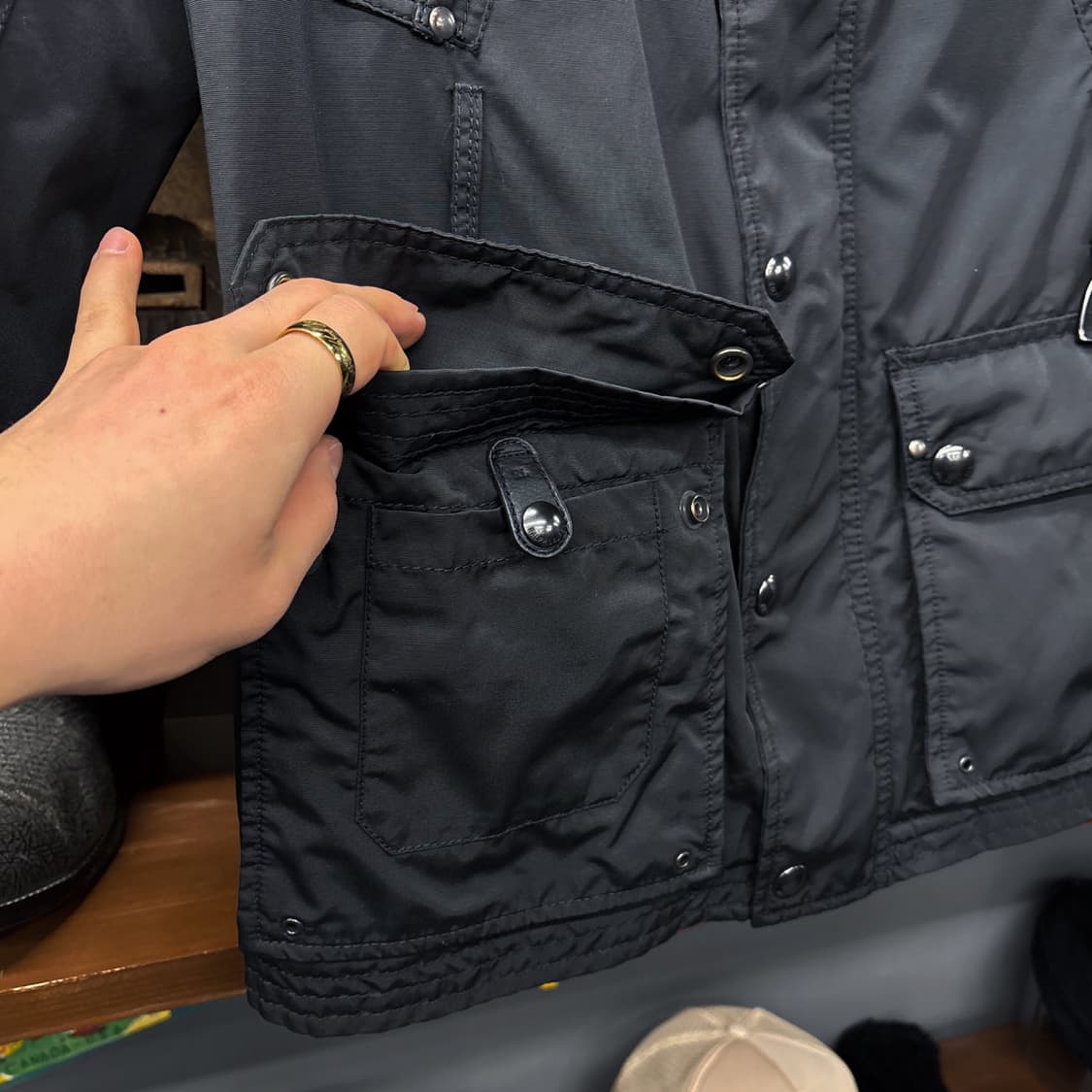 00s 폴로 랄프로렌 웰메이드 나일론쉘 모터사이클 자켓 탈부착퍼 N620 상품이미지5