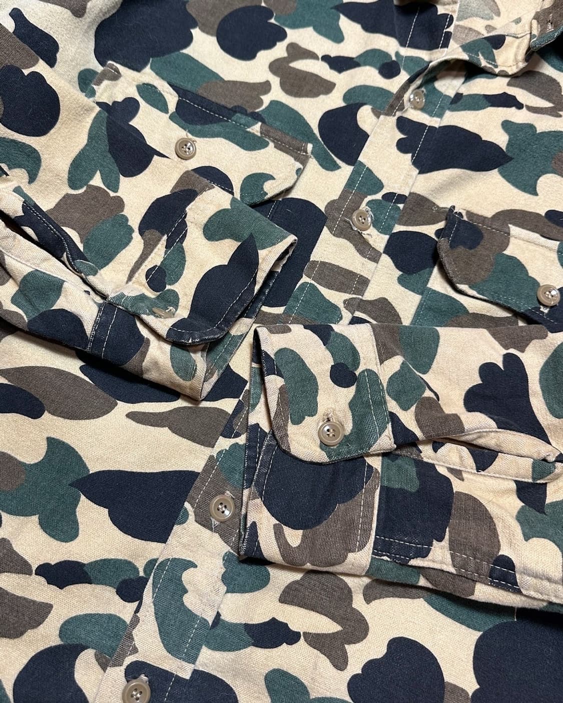 90s 울리치 헤비 카모 헌팅 셔츠 made in usa 상품이미지3