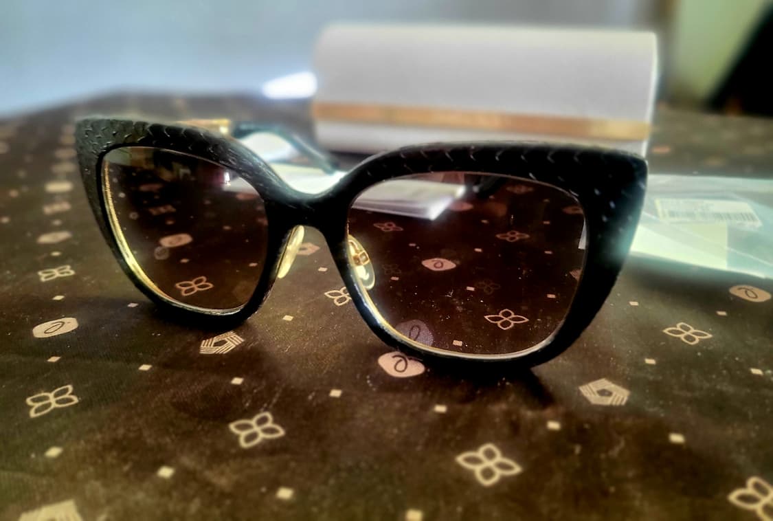 (미사용 새제품) 지미추 리얼 레더 (가죽커버) 선글라스 상품이미지9