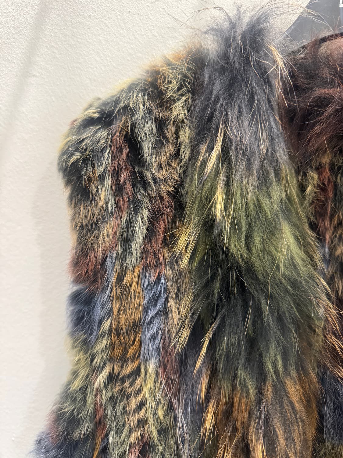 vintage 믹스컬러 리얼퍼 베스트 상품이미지2