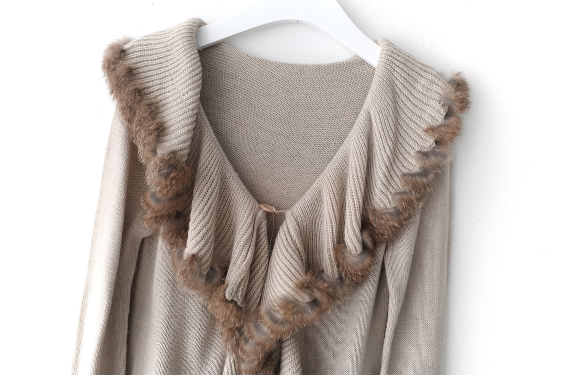 fur long cardigun 상품이미지3