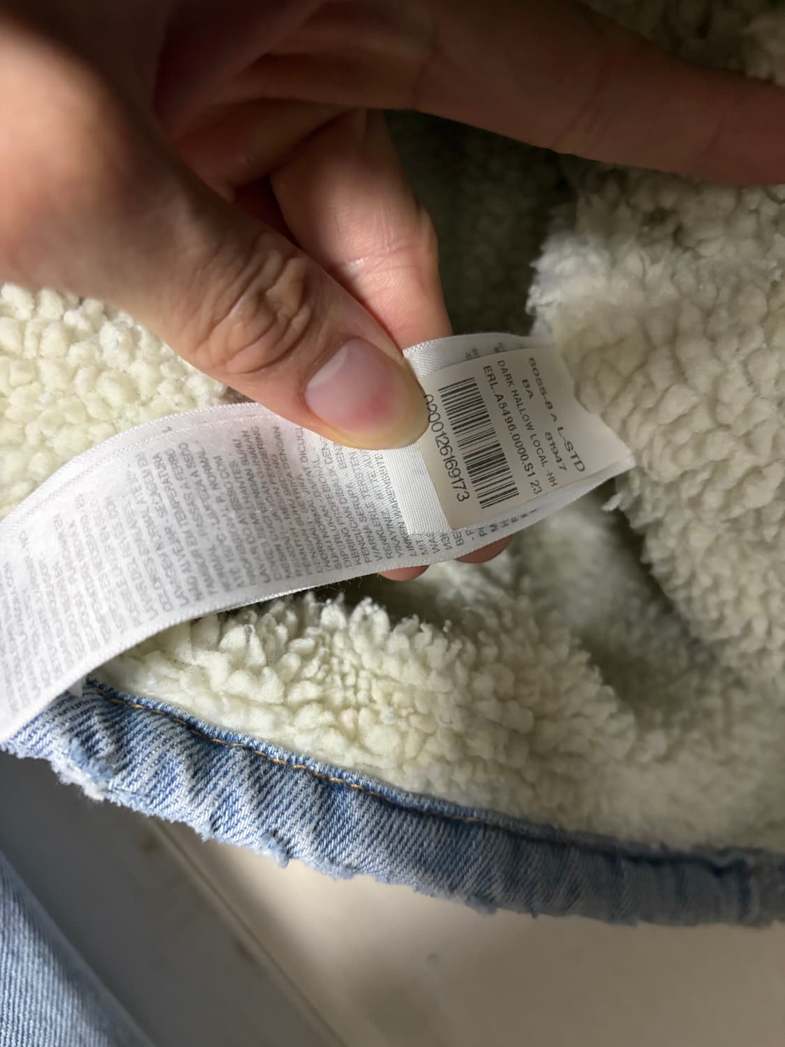 ERL X 리바이스 / 쉐르파 데님자켓 / L 상품이미지10