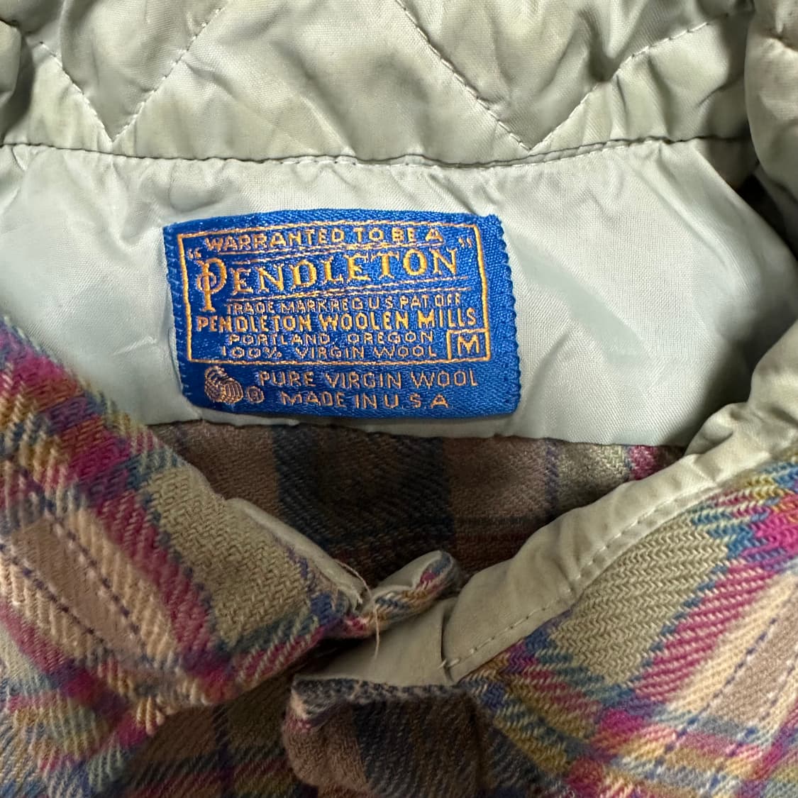 팬들턴 체크 울셔츠 50-60's 상품이미지2