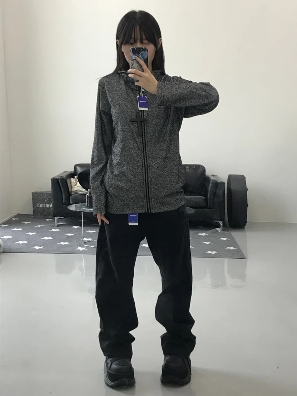 JPN steelo 그레이 집업 상품이미지1
