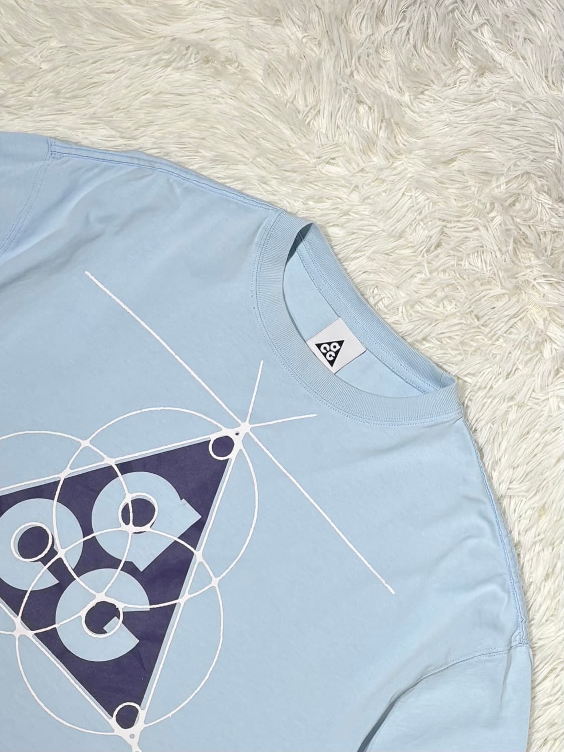 나이키acg 빅로고 베이비블루 반팔 상품이미지4