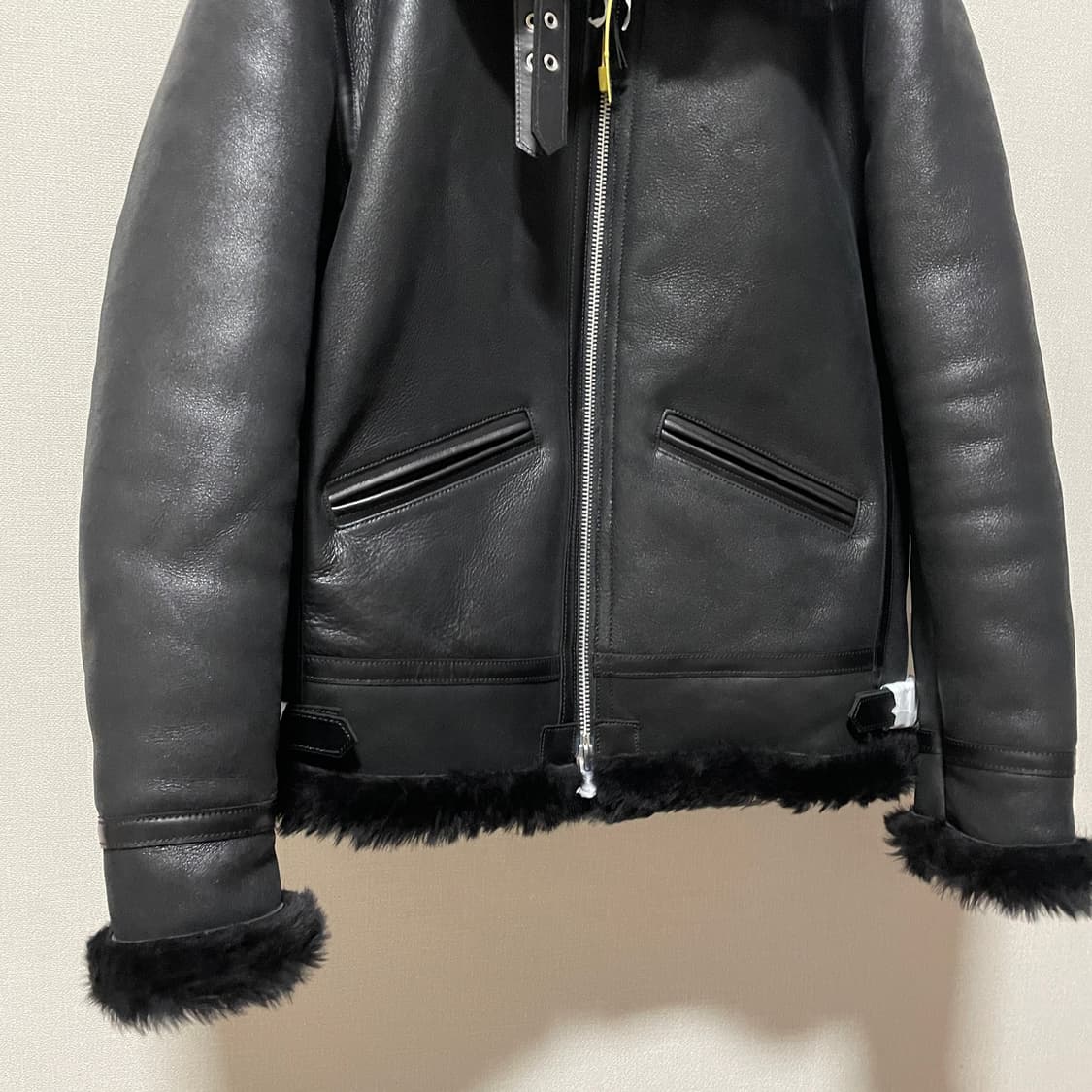 새상품 무스탕 천연양가죽 b-3 폭격기 잠바 아메카지 상품이미지3