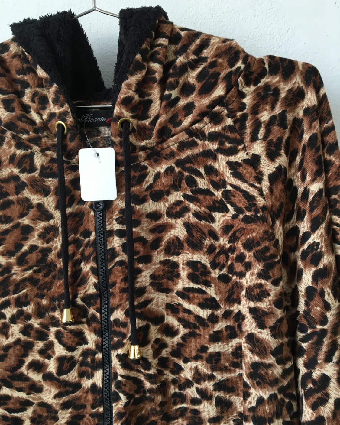 Leopard pattern hood zip up 상품이미지5