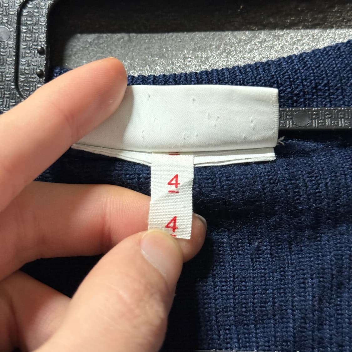 라코스테 울 100% 더블포켓 골지 가디건 상품이미지8