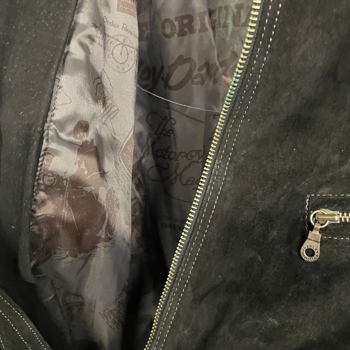 할리데이비슨 가죽 스웨이드 봄버자켓 상품이미지6