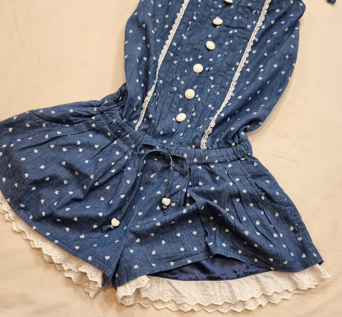 Tralala 트랄라라하트 데님 올인원 점프수트 상품이미지3