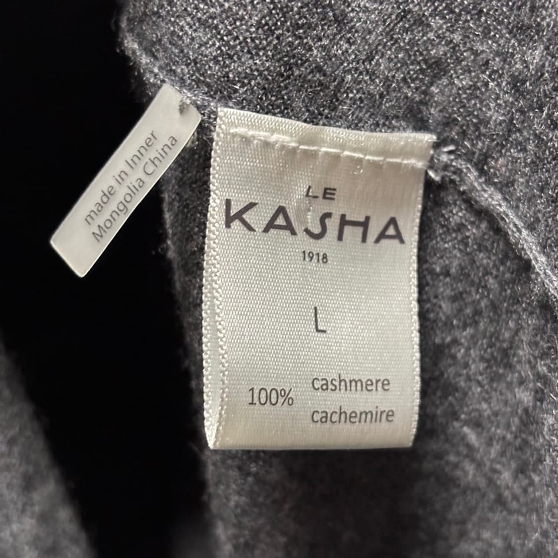 L) LE KASHA 르카샤 캐시미어 져지 크루넥 상품이미지5