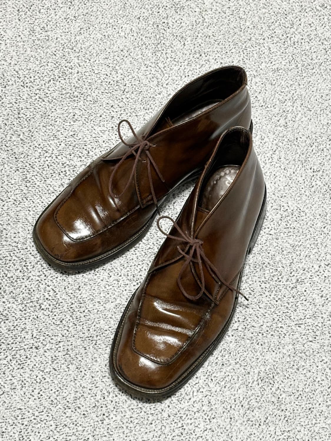 프라다 빈티지 레더 처카부츠 상품이미지1