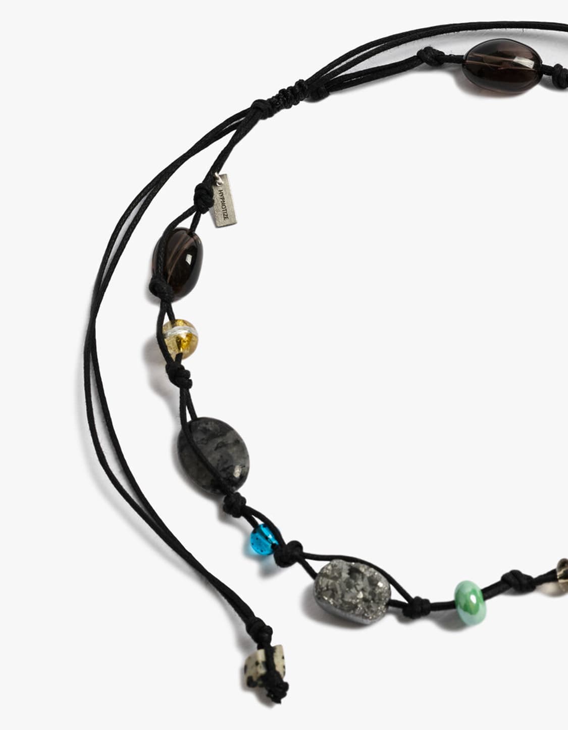 HYPNOTIZE Gemstone String Necklace (BK) 상품이미지4