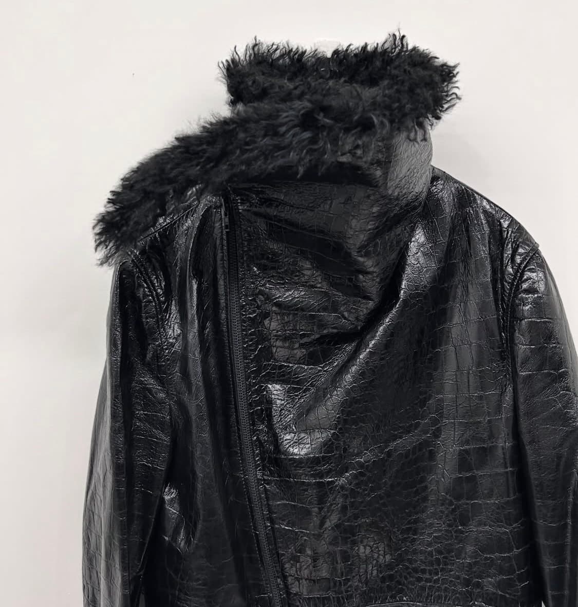 율리우스 릭오웬스 kmrii 사선 하이넥 비대칭 자켓 상품이미지6