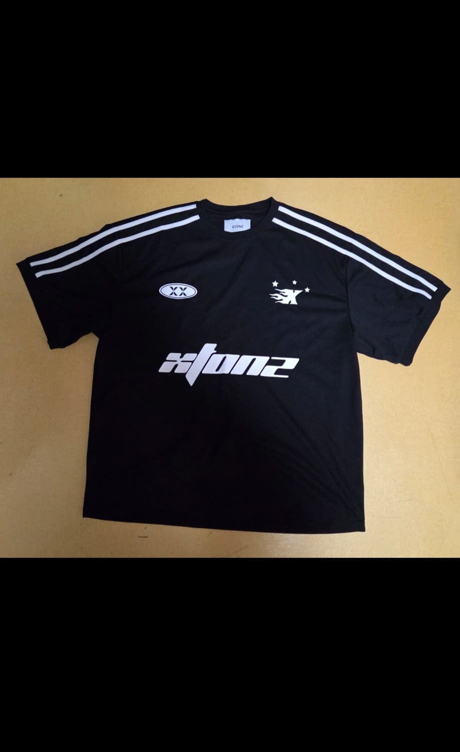 XTONZ 외 블랙 반팔티 반바지 세트 상품이미지3